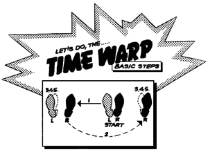 10 Mindset Lessons from The Rocky Horror Show 2 TimeWarp diagram, showing the dance steps